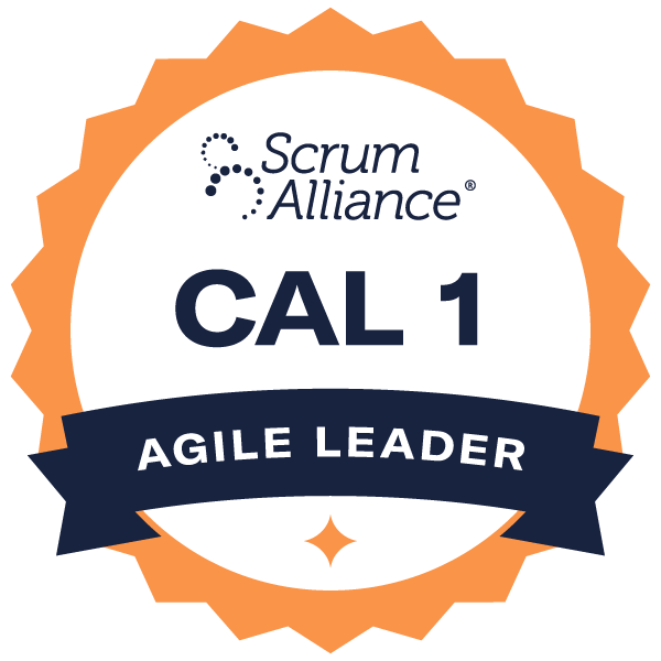 Certified Agile Leader 1 certification badge